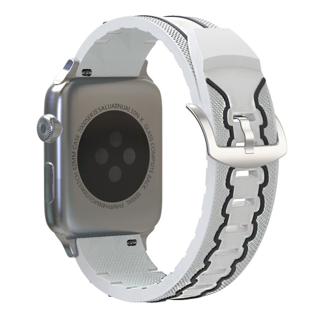 Meget cool Apple Watch Series 4 44mm Silikone Rem - Hvid#serie_4