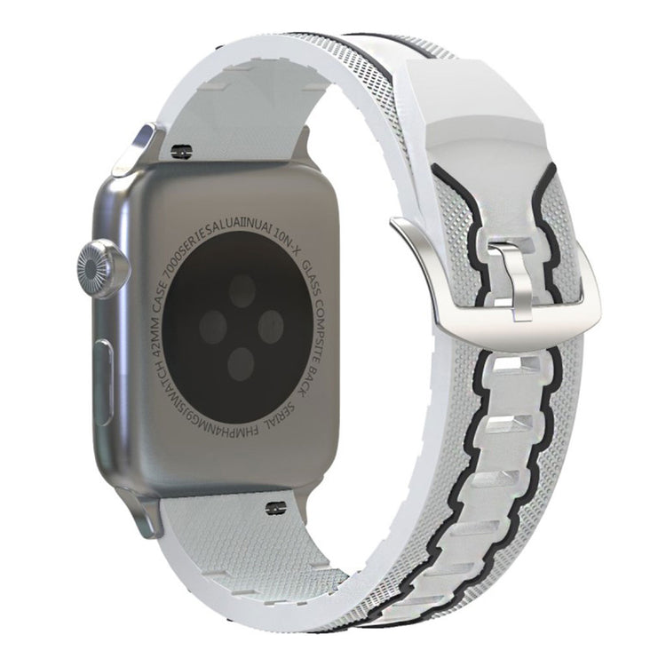 Meget cool Apple Watch Series 4 44mm Silikone Rem - Hvid#serie_4