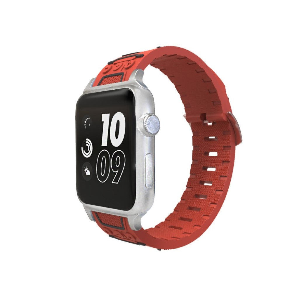 Meget cool Apple Watch Series 4 44mm Silikone Rem - Rød#serie_5