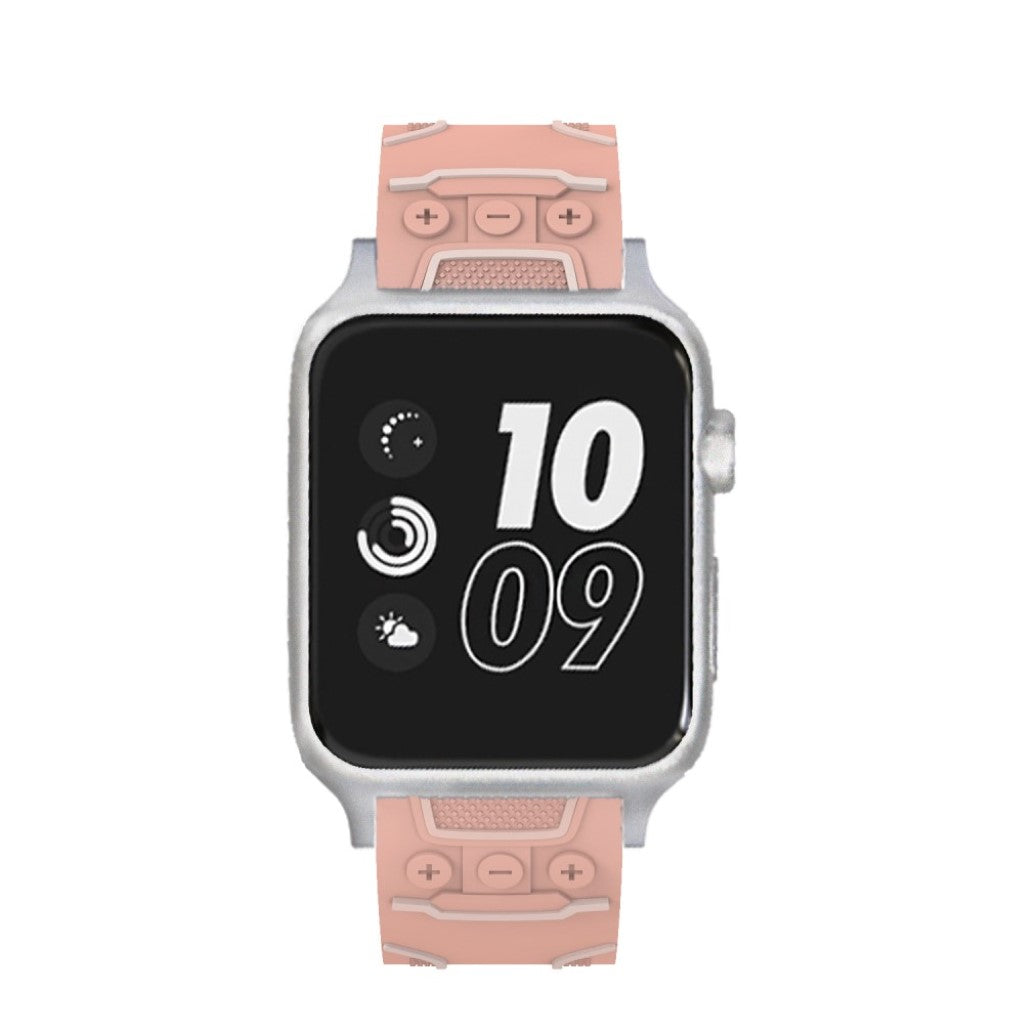 Meget cool Apple Watch Series 4 44mm Silikone Rem - Pink#serie_6