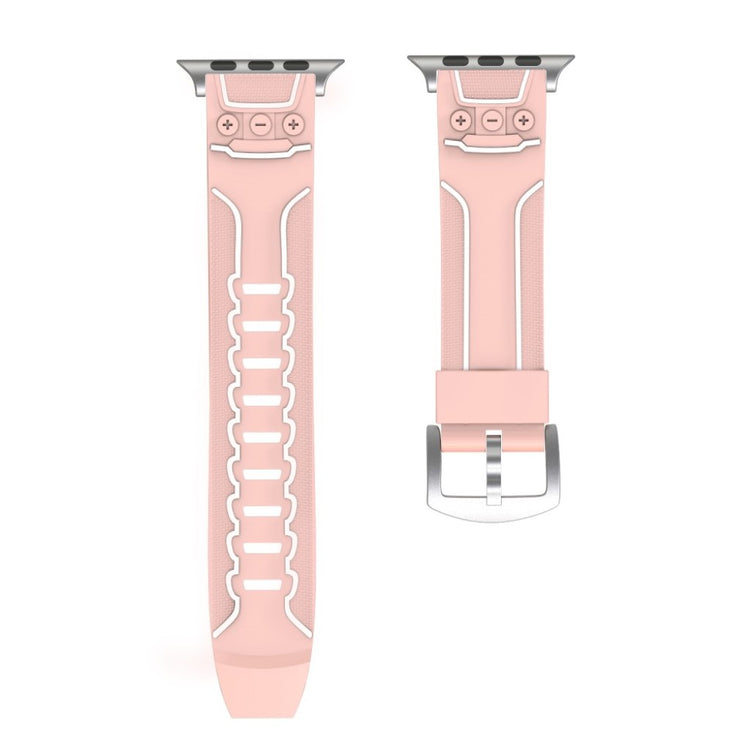 Meget cool Apple Watch Series 4 44mm Silikone Rem - Pink#serie_6