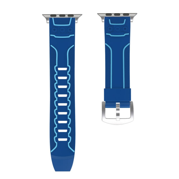 Meget cool Apple Watch Series 4 44mm Silikone Rem - Blå#serie_7