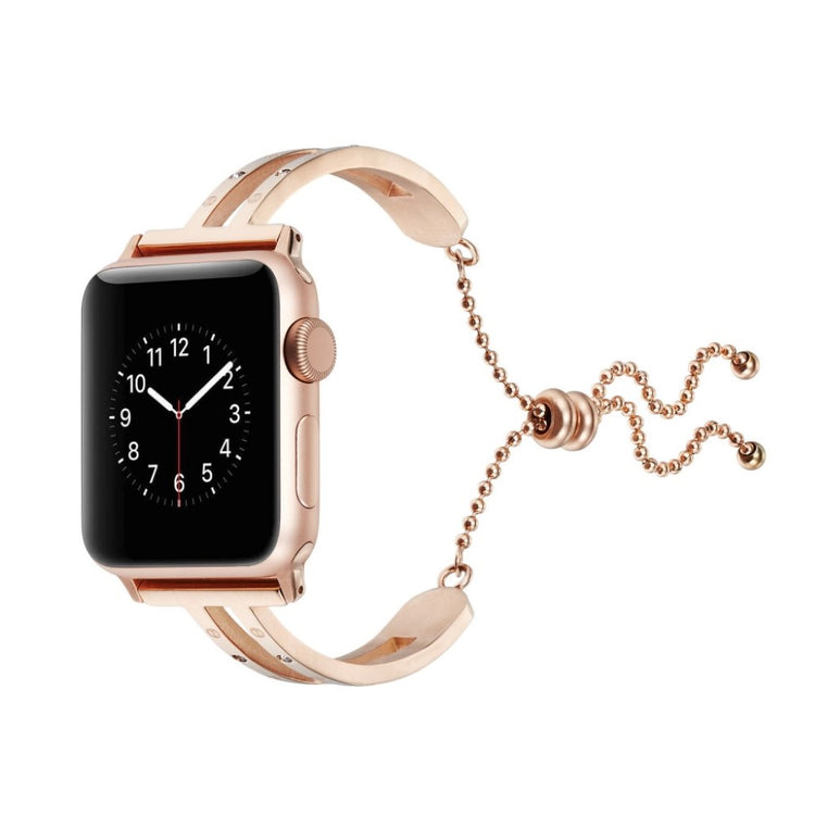 Super fint Apple Watch Series 4 44mm Metal og Rhinsten Rem - Guld#serie_2