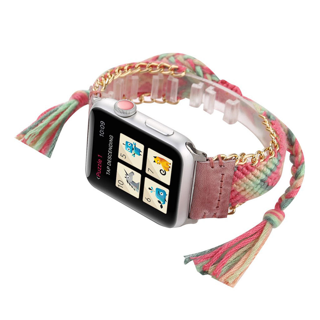 Helt vildt fed Apple Watch Series 4 44mm Nylon Rem - Rød#serie_2
