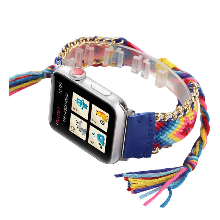 Helt vildt fed Apple Watch Series 4 44mm Nylon Rem - Blå#serie_3