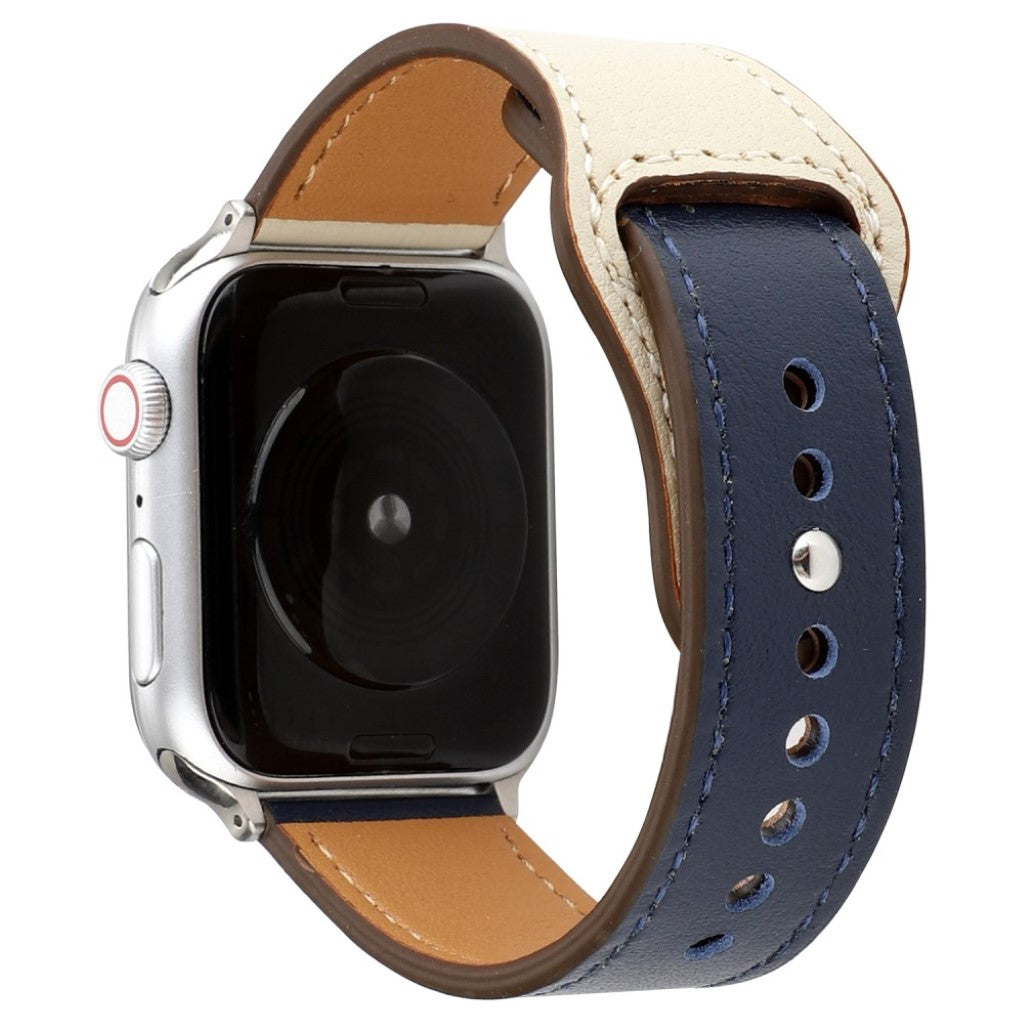 Udsøgt Apple Watch Series 4 44mm Ægte læder Rem - Beige#serie_3