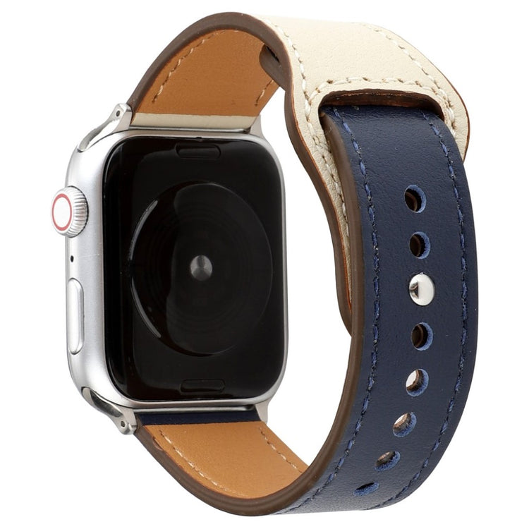 Udsøgt Apple Watch Series 4 44mm Ægte læder Rem - Beige#serie_3