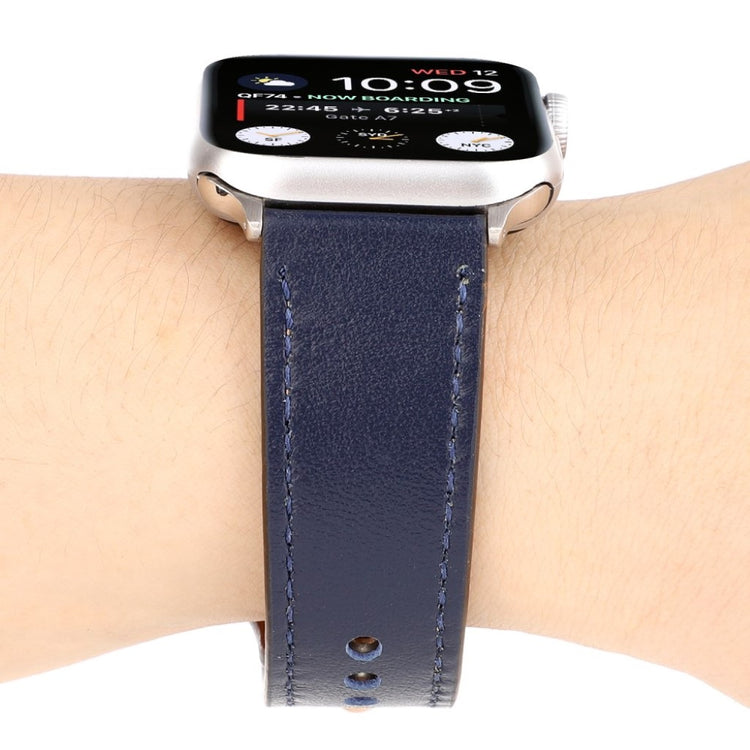 Udsøgt Apple Watch Series 4 44mm Ægte læder Rem - Beige#serie_3