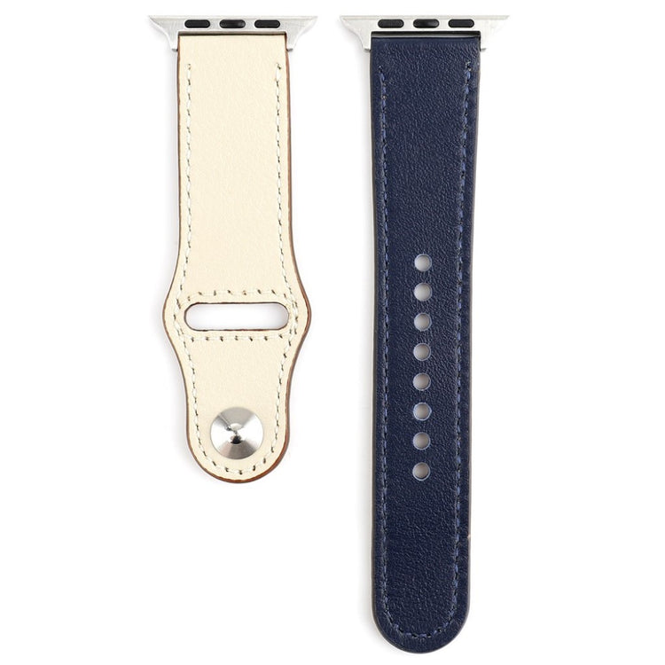 Udsøgt Apple Watch Series 4 44mm Ægte læder Rem - Beige#serie_3