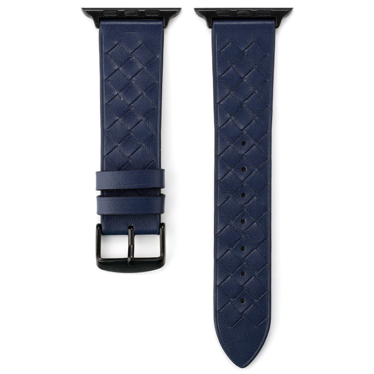 Vildt fantastisk Apple Watch Series 4 44mm Ægte læder Rem - Blå#serie_1