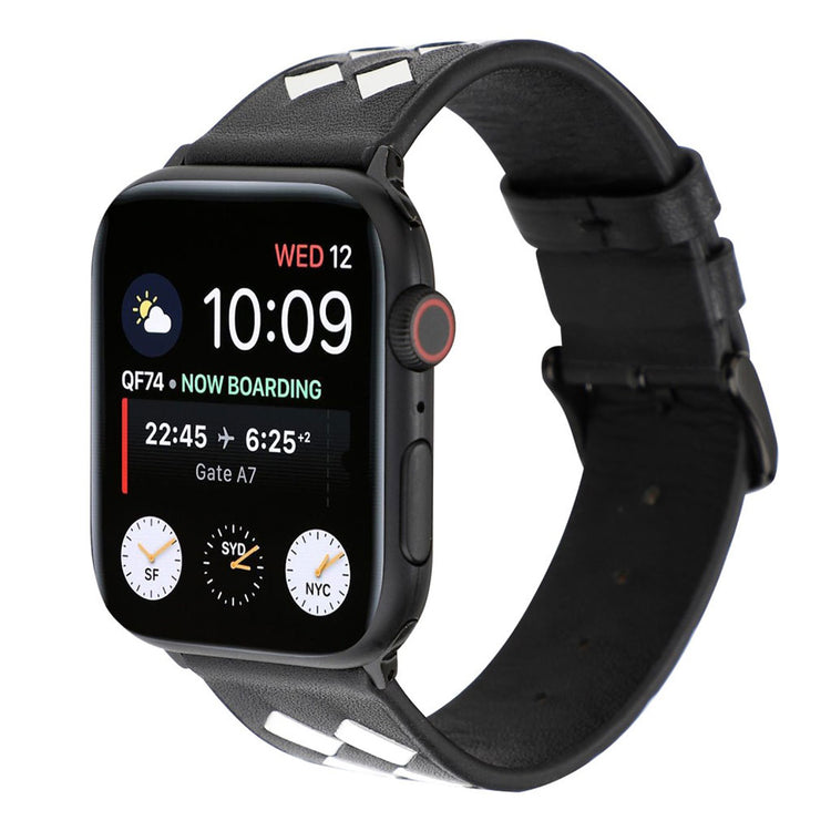 Vildt fantastisk Apple Watch Series 4 44mm Ægte læder Rem - Hvid#serie_4