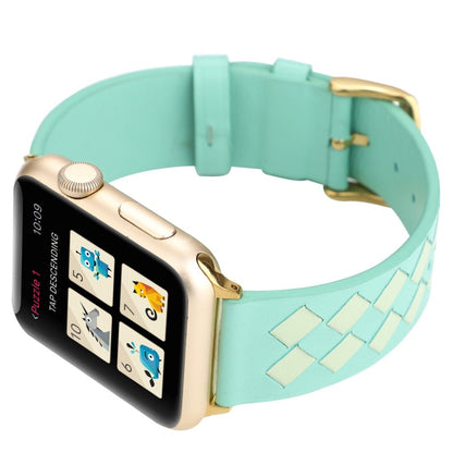 Vildt fantastisk Apple Watch Series 4 44mm Ægte læder Rem - Grøn#serie_8