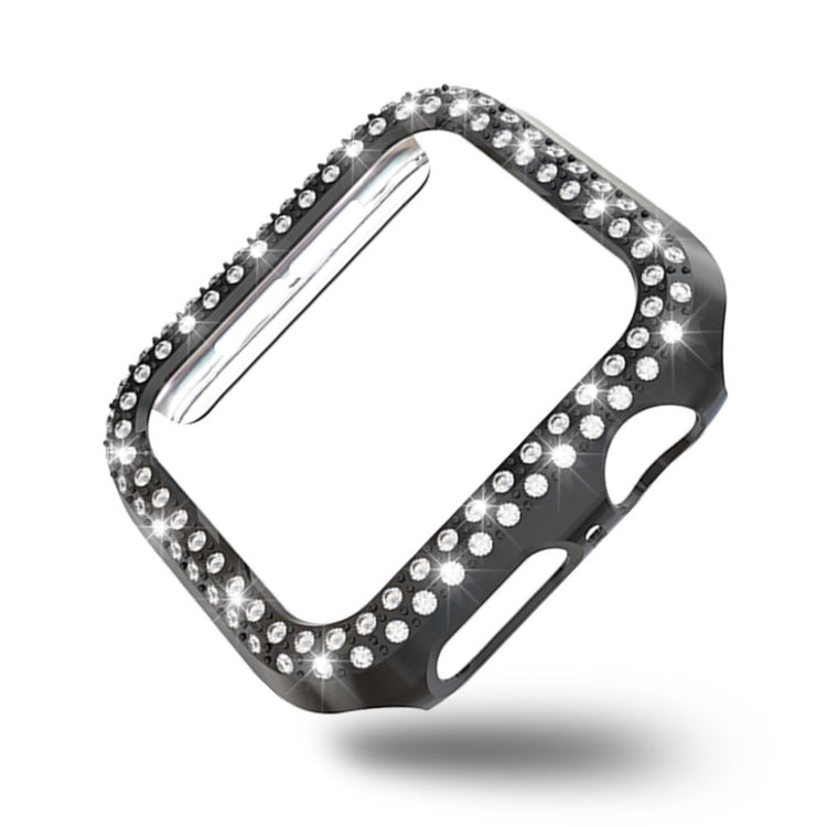 Vildt Godt Apple Watch Series 4 44mm Plastik og Rhinsten Cover - Sort#serie_1