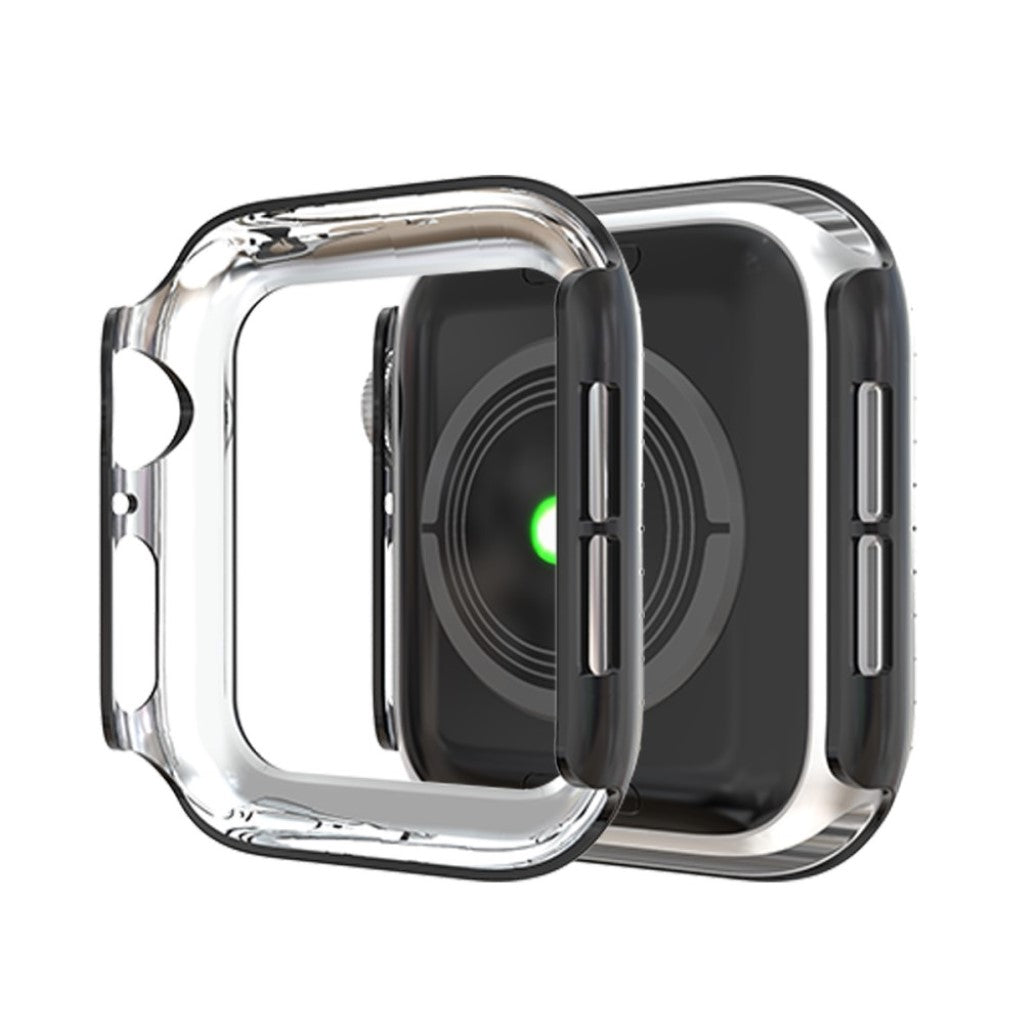 Vildt Godt Apple Watch Series 4 44mm Plastik og Rhinsten Cover - Sort#serie_1