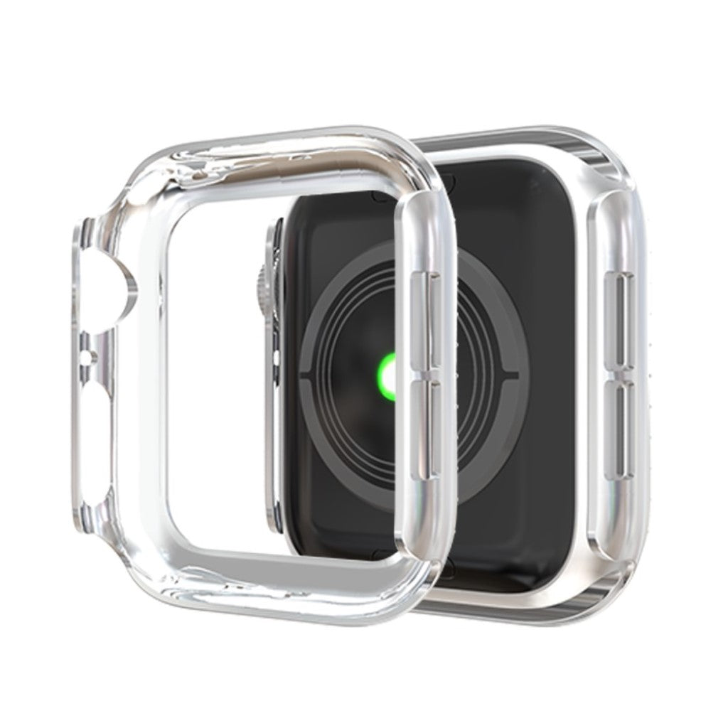 Vildt Godt Apple Watch Series 4 44mm Plastik og Rhinsten Cover - Sølv#serie_2