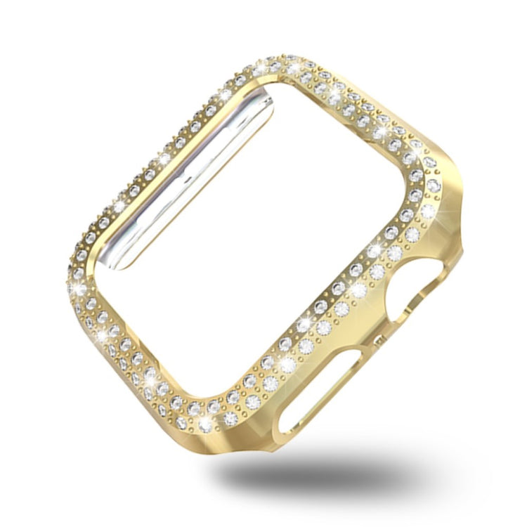 Vildt Godt Apple Watch Series 4 44mm Plastik og Rhinsten Cover - Guld#serie_5