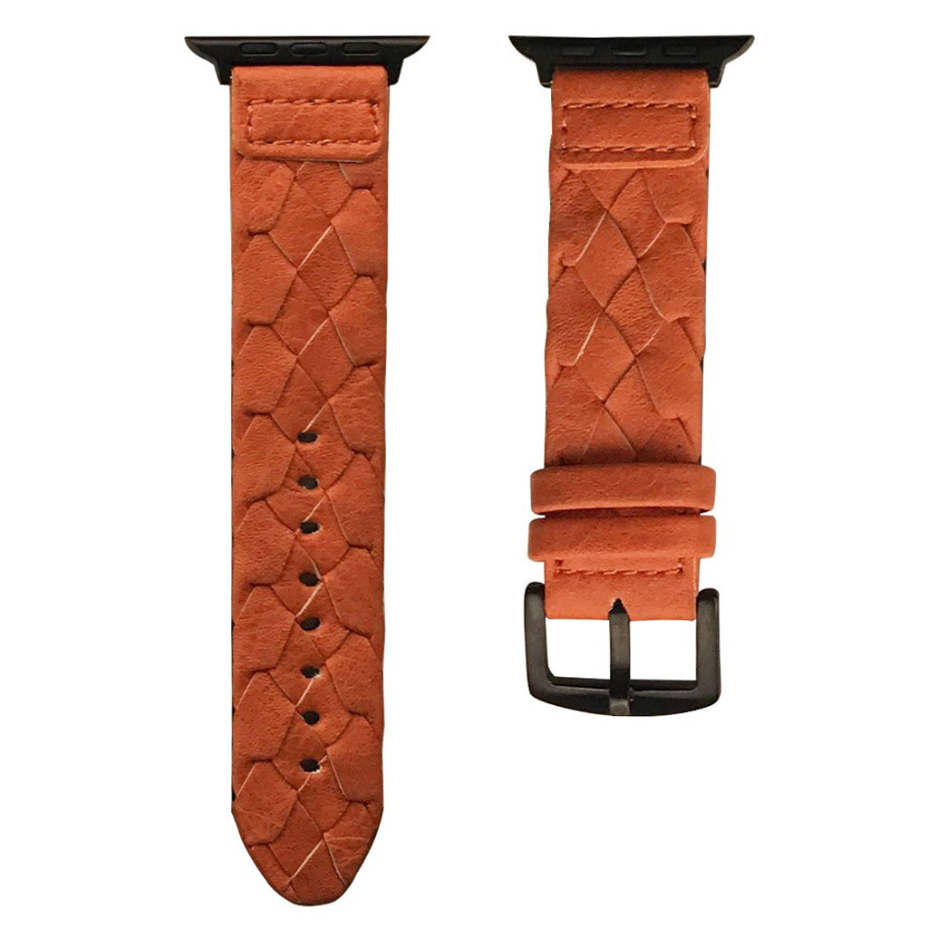 Rigtigt flot Apple Watch Series 5 40mm Ægte læder Rem - Brun#serie_1