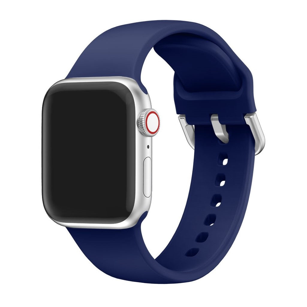 Vildt holdbart Apple Watch Series 5 40mm Silikone Rem - Blå#serie_8