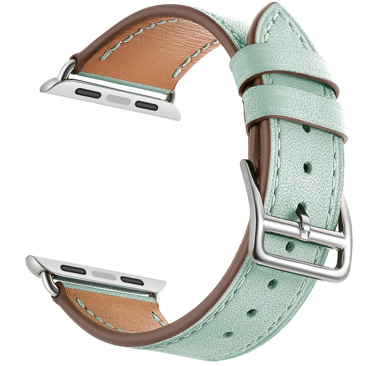 Meget sejt Apple Watch Series 5 40mm Ægte læder Rem - Grøn#serie_2
