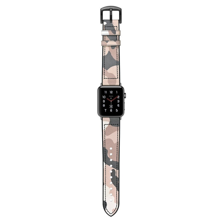  Apple Watch Series 5 40mm / Apple Watch 40mm Ægte læder Rem - Brun#serie_2
