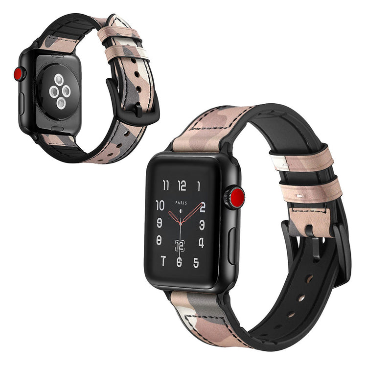 Apple Watch Series 5 40mm / Apple Watch 40mm Ægte læder Rem - Brun#serie_2