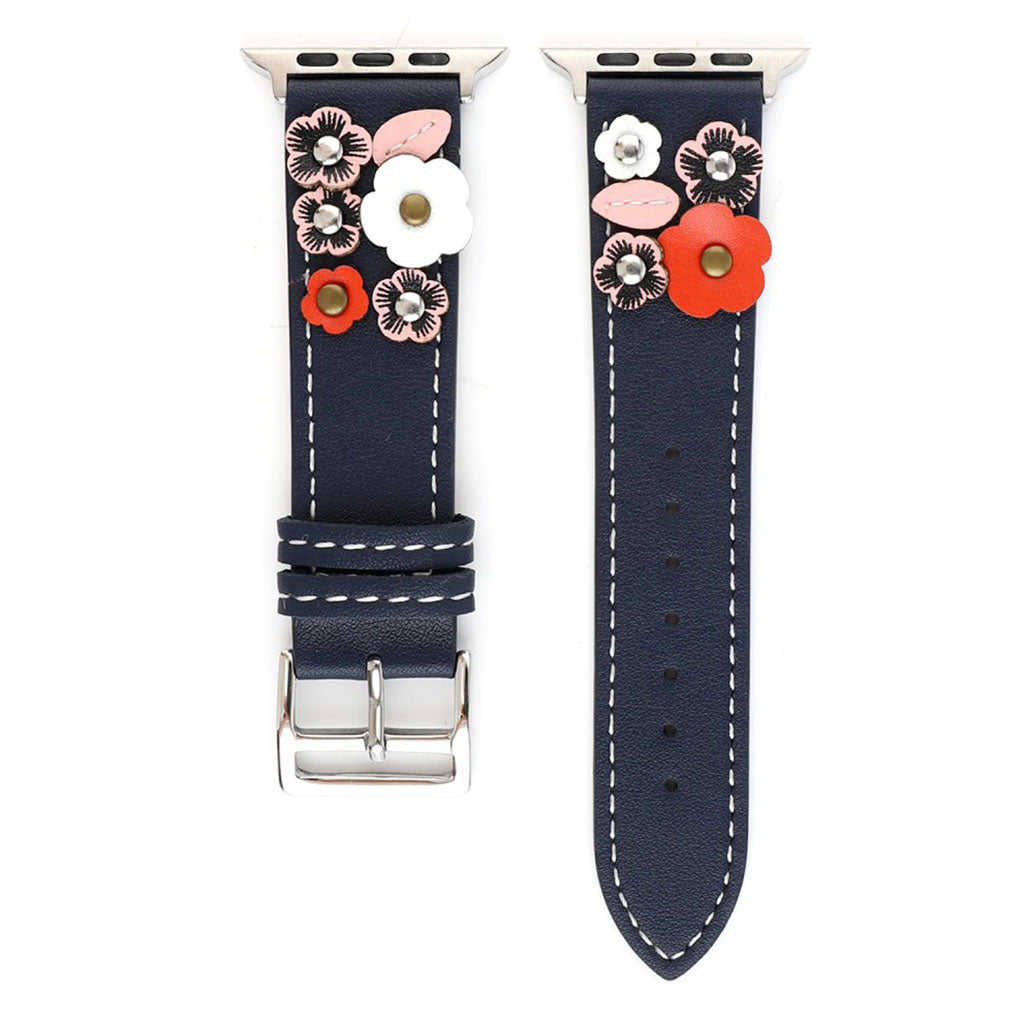  Apple Watch Series 5 40mm / Apple Watch 40mm Ægte læder Rem - Flerfarvet#serie_4