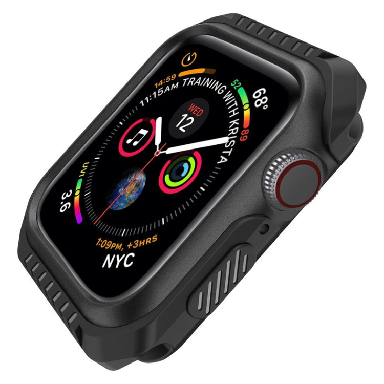 Apple Watch Series 5 40mm / Apple Watch 40mm Holdbar Metal Bumper  - Sort#serie_2