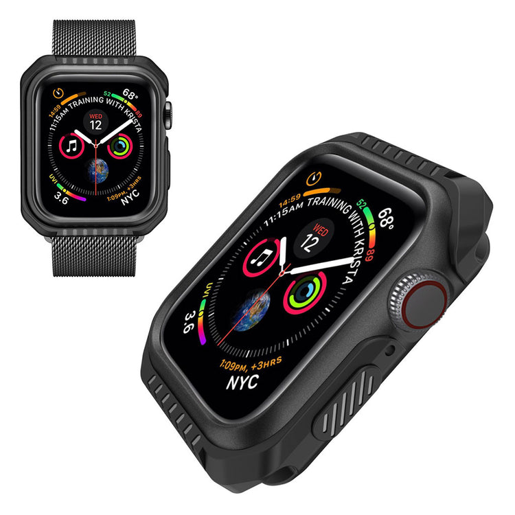 Apple Watch Series 5 40mm / Apple Watch 40mm Holdbar Metal Bumper  - Sort#serie_2