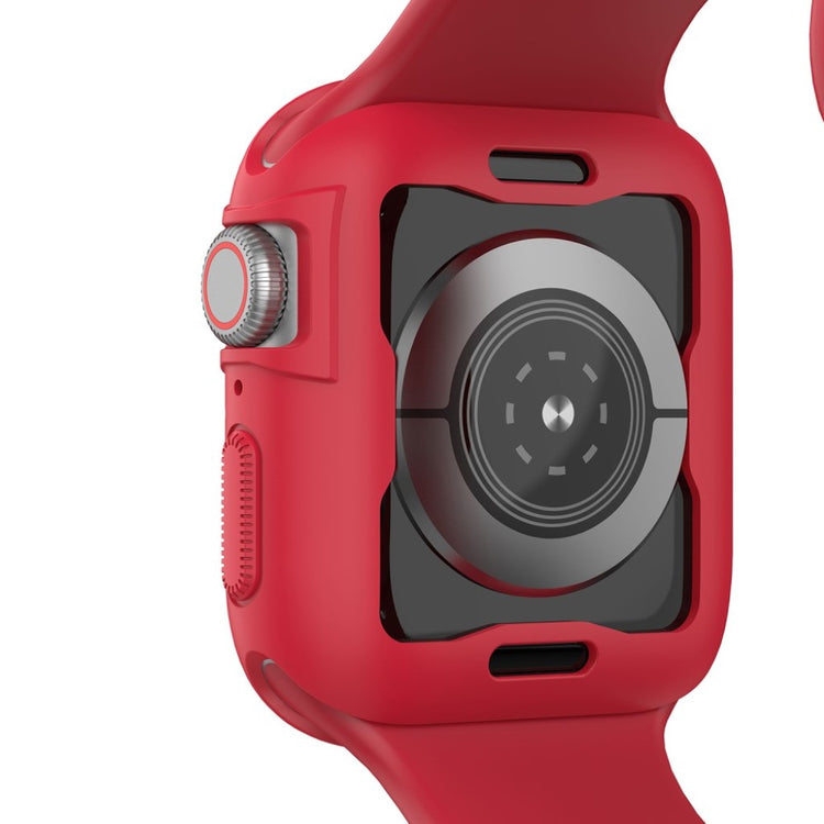 Mega Godt Apple Watch Series 5 40mm / Apple Watch 40mm Silikone Cover - Rød#serie_3
