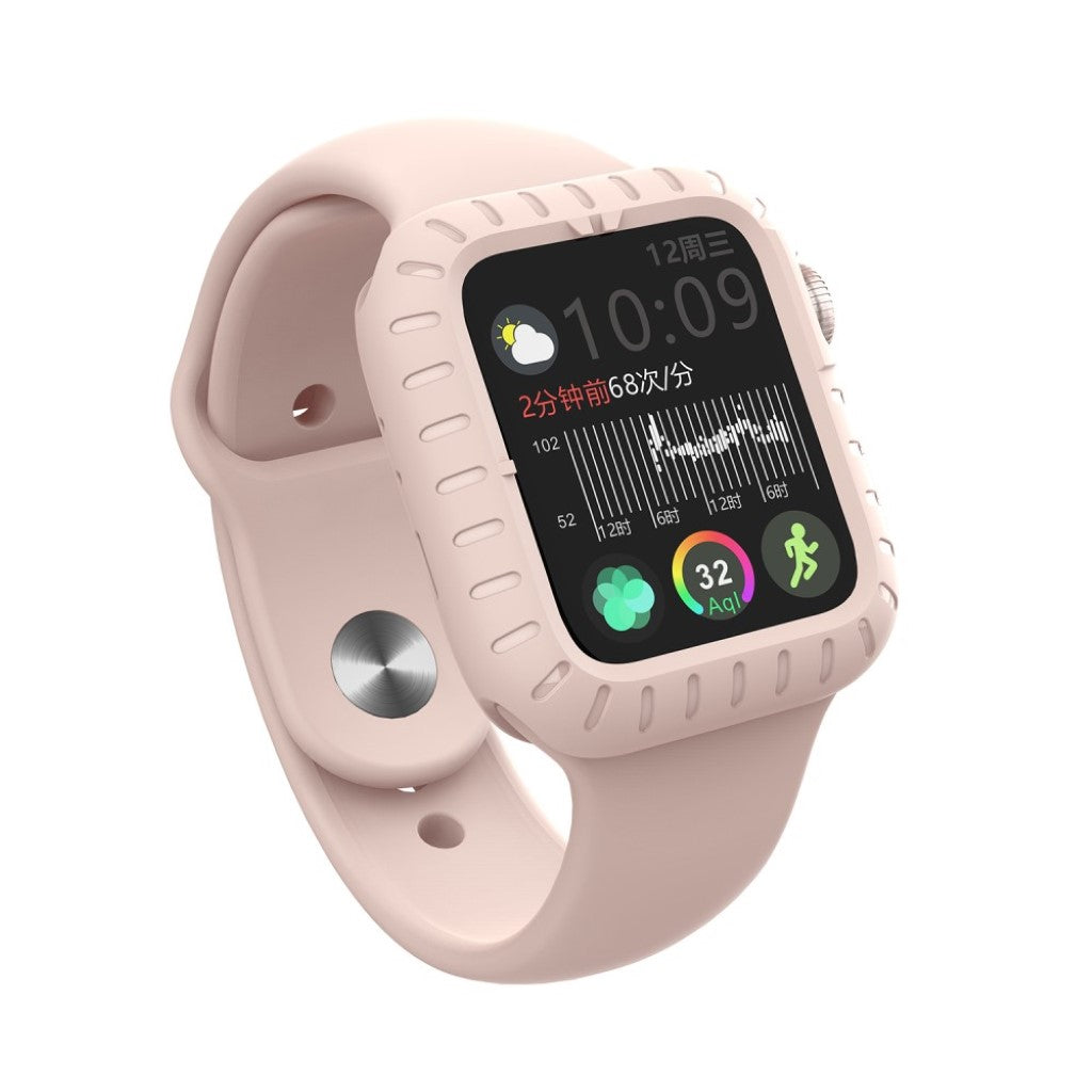 Mega Godt Apple Watch Series 5 40mm / Apple Watch 40mm Silikone Cover - Pink#serie_4