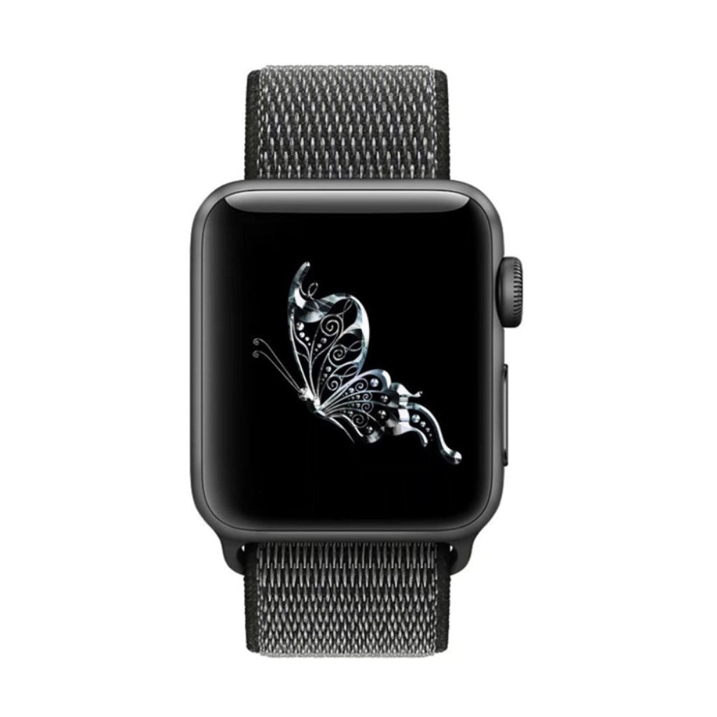Meget sejt Apple Watch Series 5 40mm Nylon Rem - Sort#serie_15