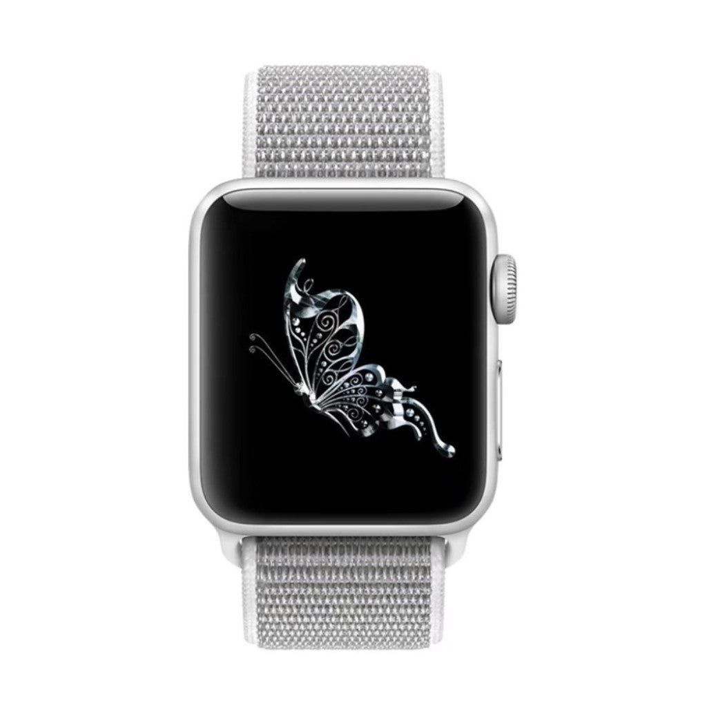 Meget sejt Apple Watch Series 5 40mm Nylon Rem - Sølv#serie_5