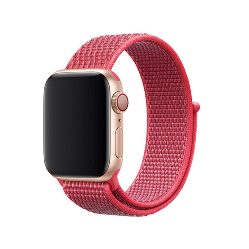 Meget sejt Apple Watch Series 5 40mm Nylon Rem - Rød#serie_7