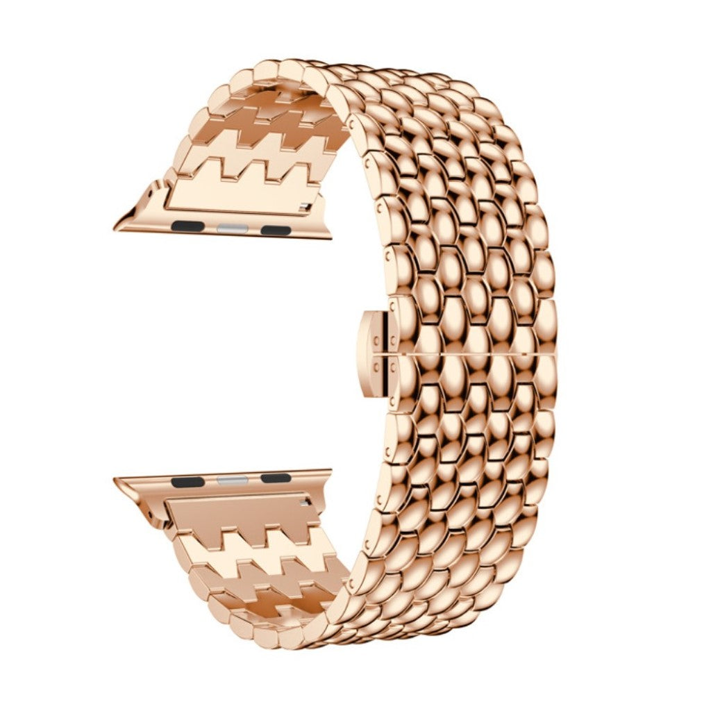 Smuk Apple Watch Series 5 40mm / Apple Watch 40mm Metal Rem - Pink#serie_3