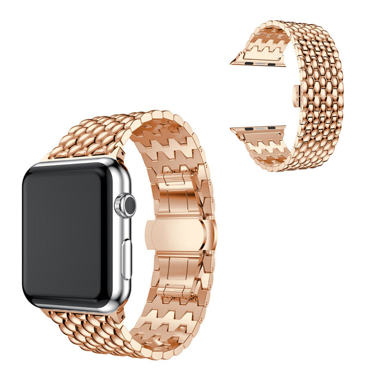 Smuk Apple Watch Series 5 40mm / Apple Watch 40mm Metal Rem - Pink#serie_3