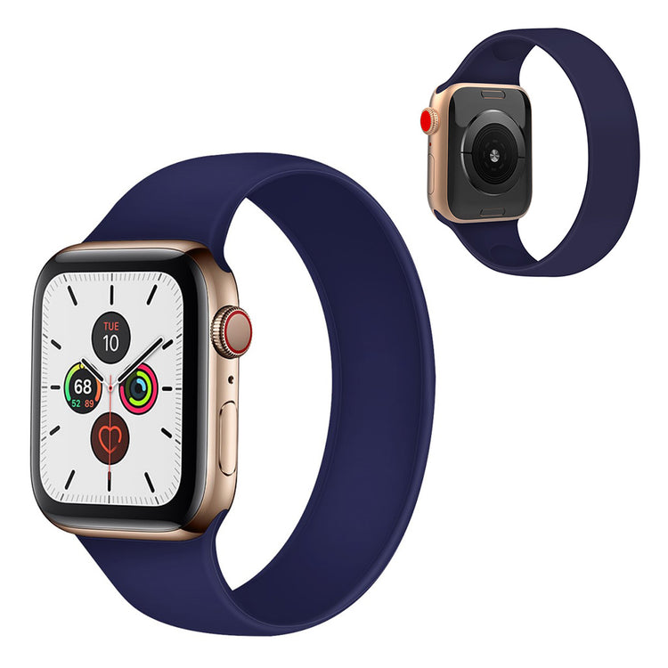 Skøn Universal Apple Silikone Rem - Størrelse: M - Blå#serie_5