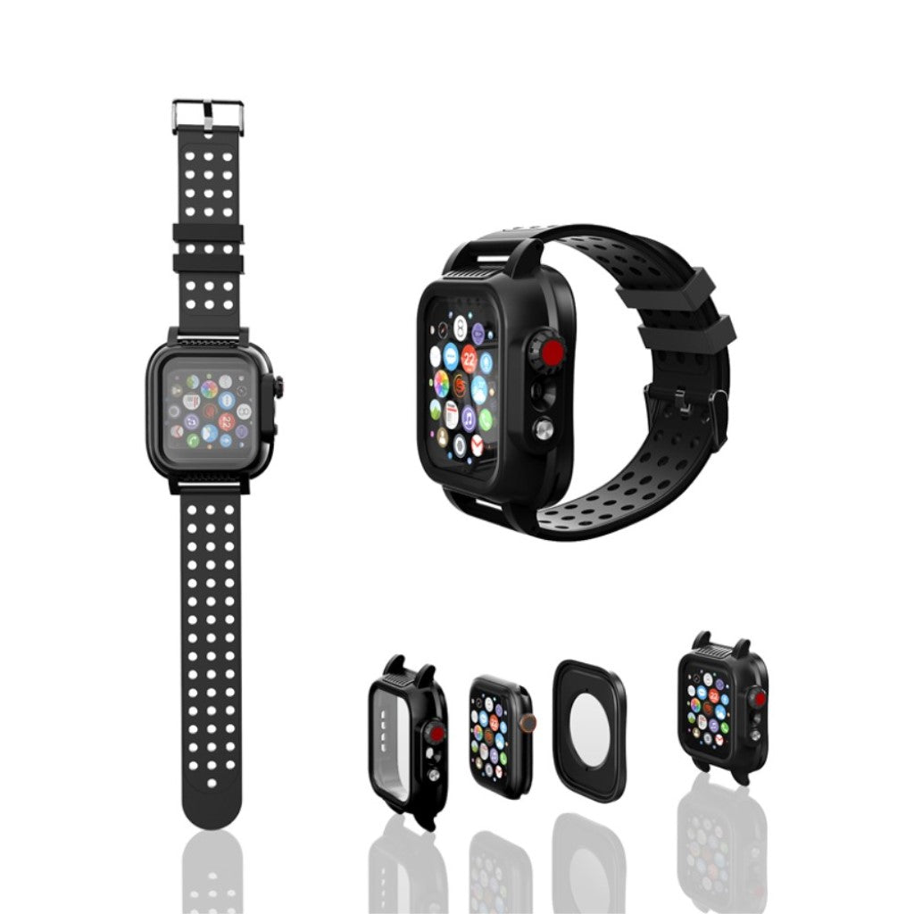Super slidstærk Universal Apple Silikone Rem - Sort#serie_145
