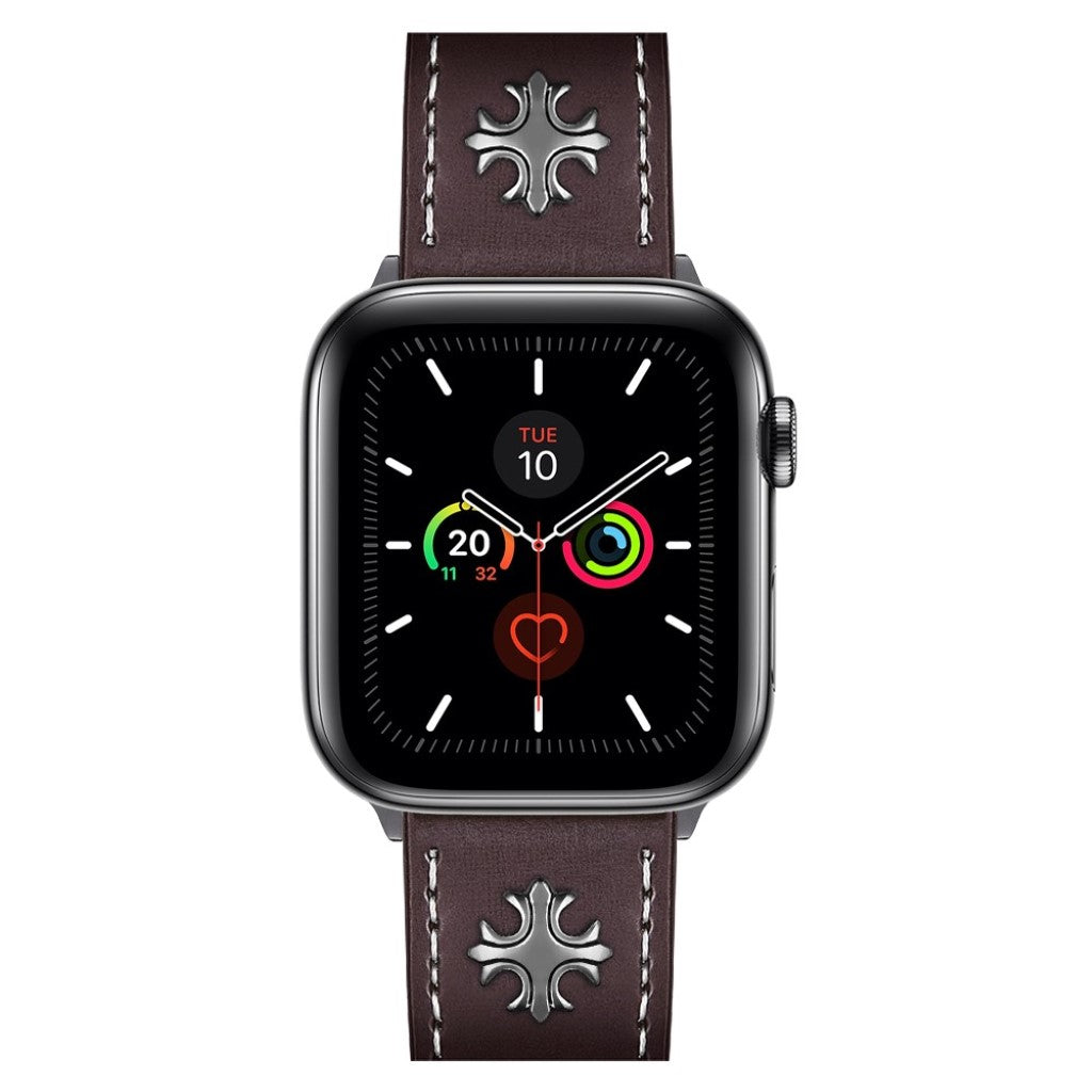 Fremragende Universal Apple Ægte læder Rem - Rød#serie_2
