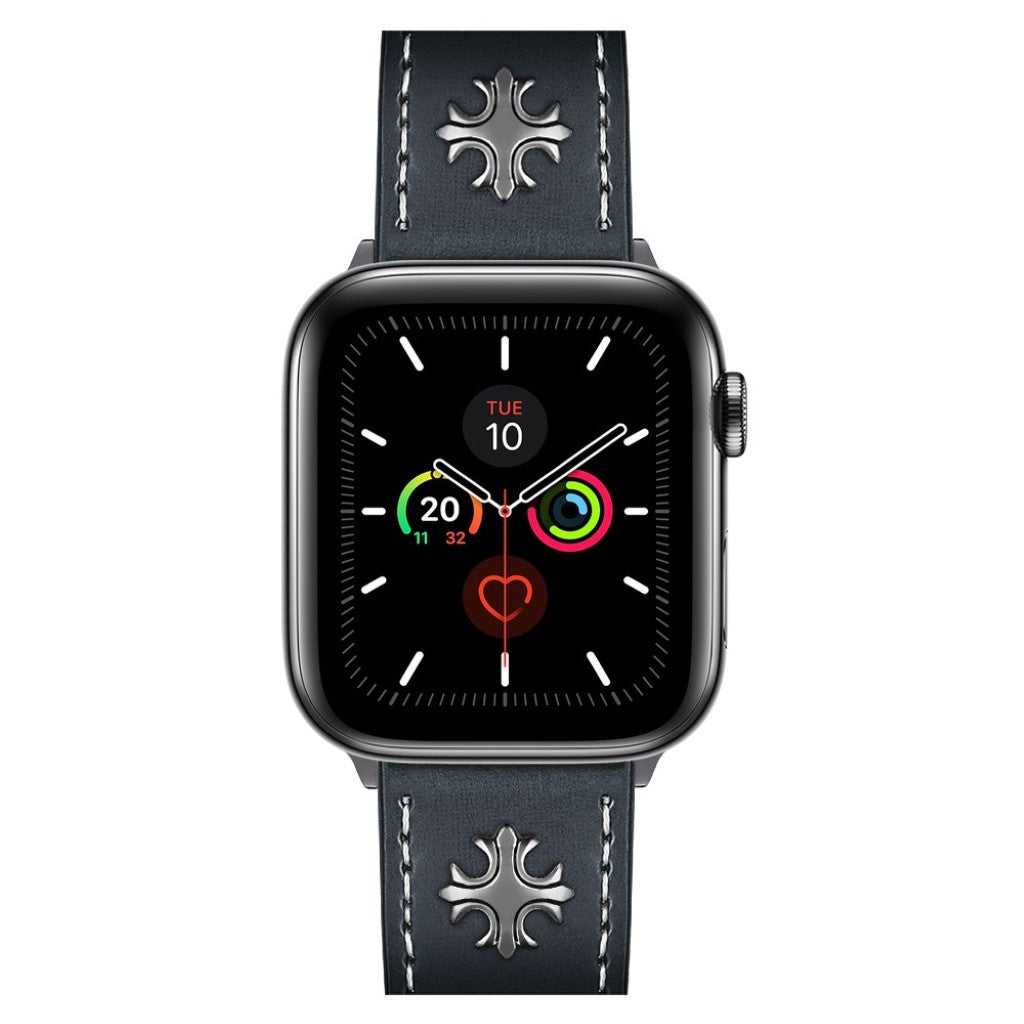Fremragende Universal Apple Ægte læder Rem - Blå#serie_3