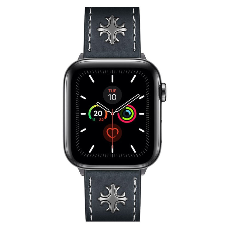 Fremragende Universal Apple Ægte læder Rem - Blå#serie_3
