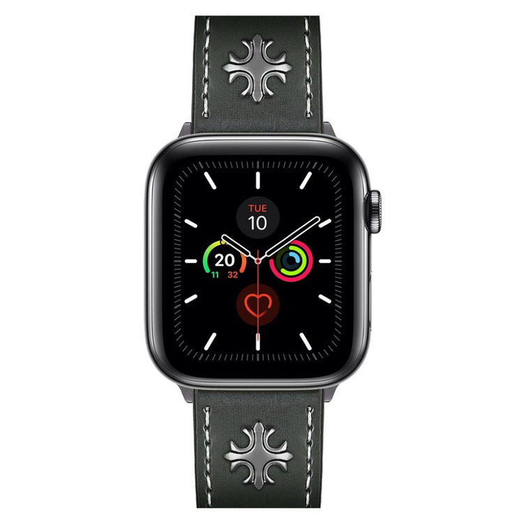 Fremragende Universal Apple Ægte læder Rem - Grøn#serie_4