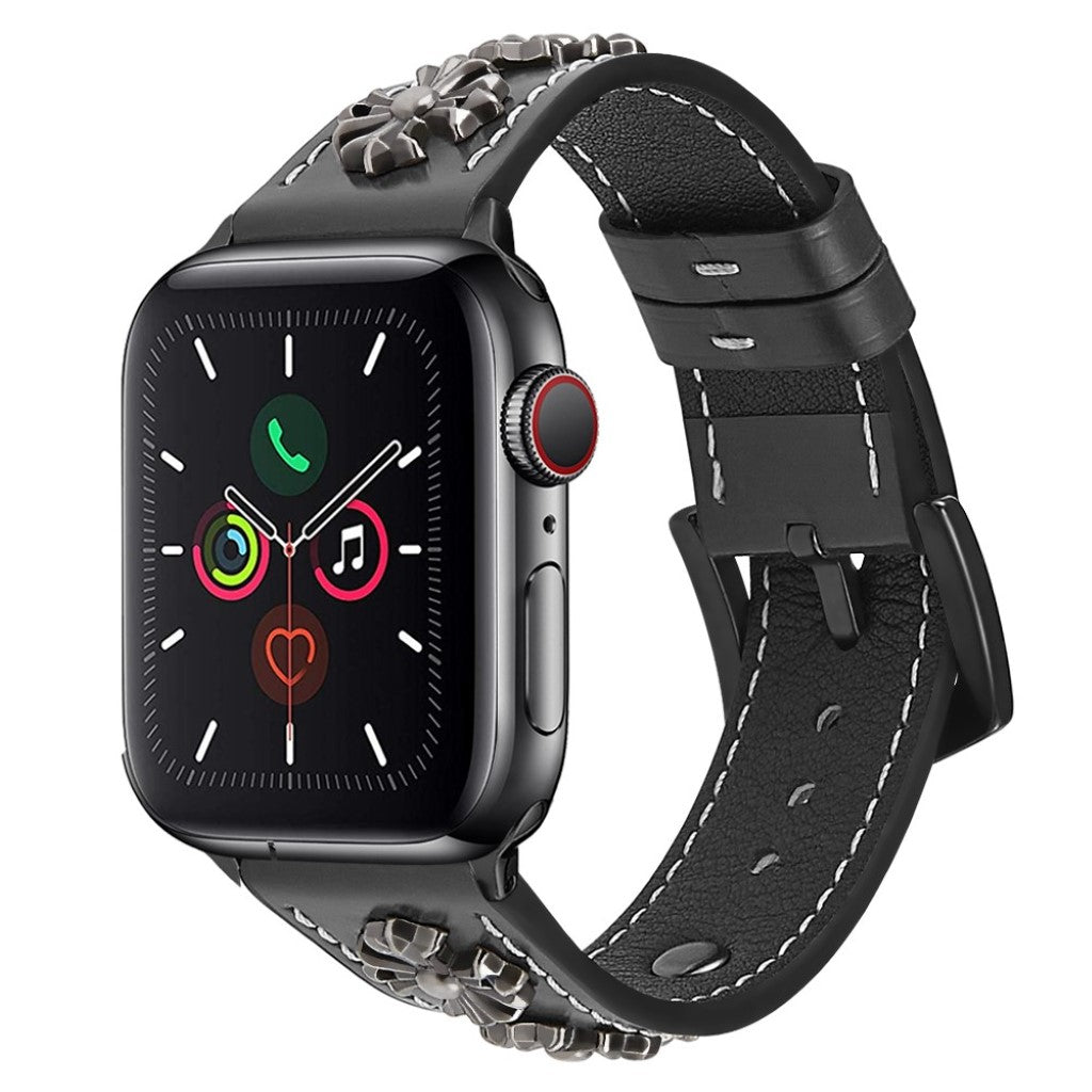 Rigtigt fint Universal Apple Ægte læder Rem - Sort#serie_1
