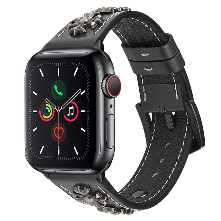Rigtigt fint Universal Apple Ægte læder Rem - Sort#serie_1