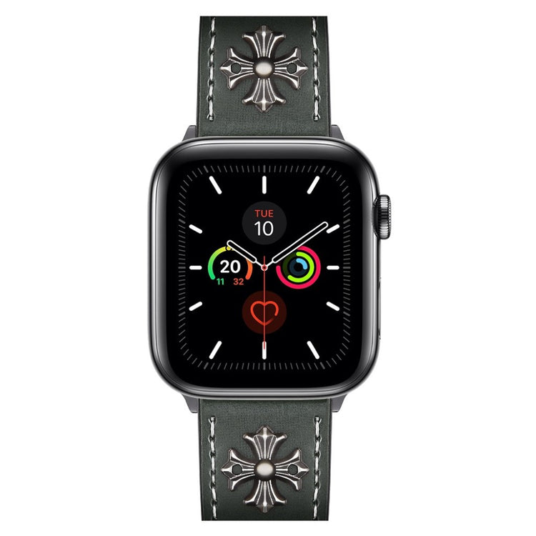 Rigtigt fint Universal Apple Ægte læder Rem - Grøn#serie_4