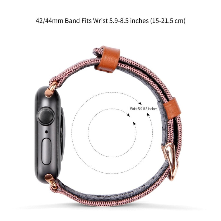 Mega smuk Apple Watch Series 5 44mm Nylon Rem - Pink#serie_3