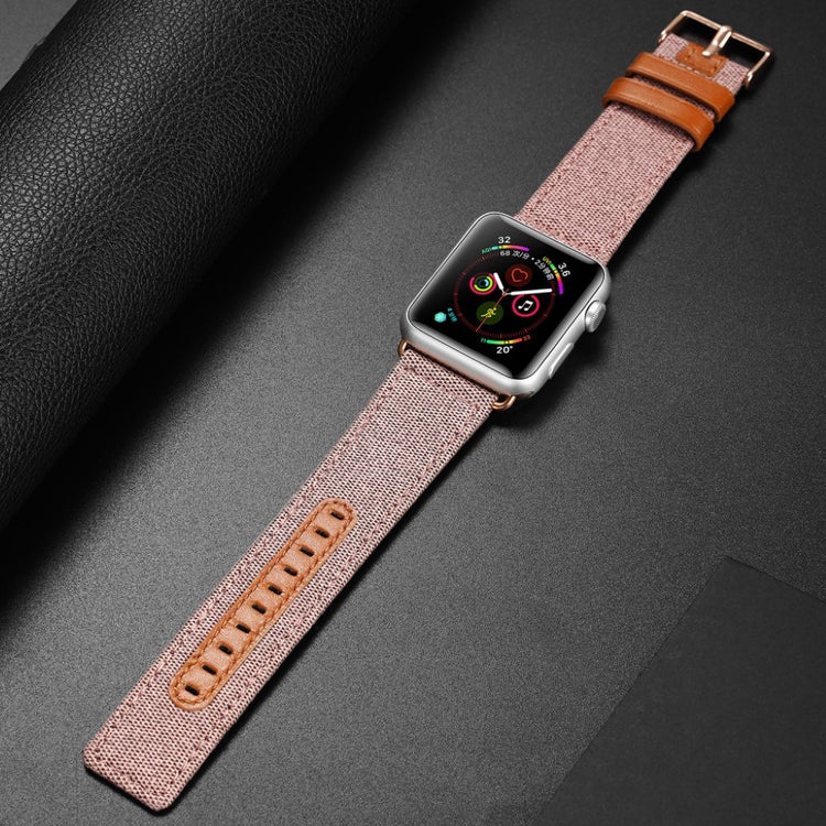 Mega smuk Apple Watch Series 5 44mm Nylon Rem - Pink#serie_3