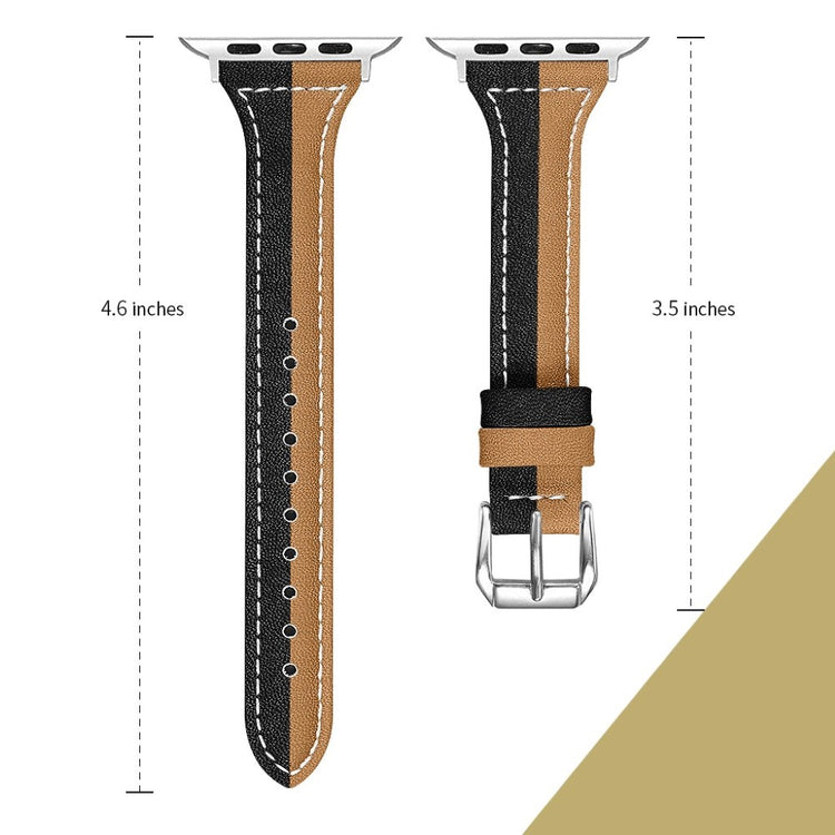 Vildt rart Apple Watch Series 5 44mm Ægte læder Rem - Brun#serie_2