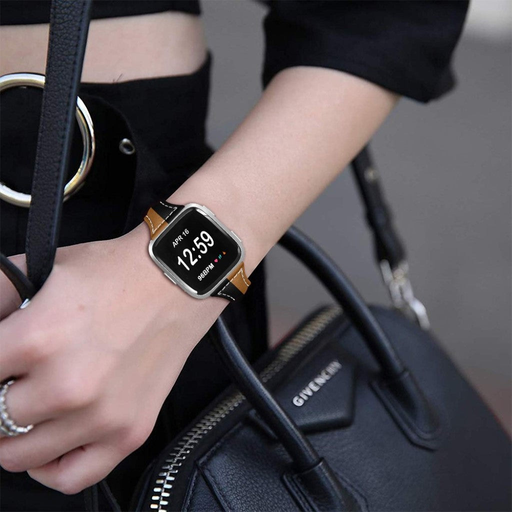 Vildt rart Apple Watch Series 5 44mm Ægte læder Rem - Brun#serie_2