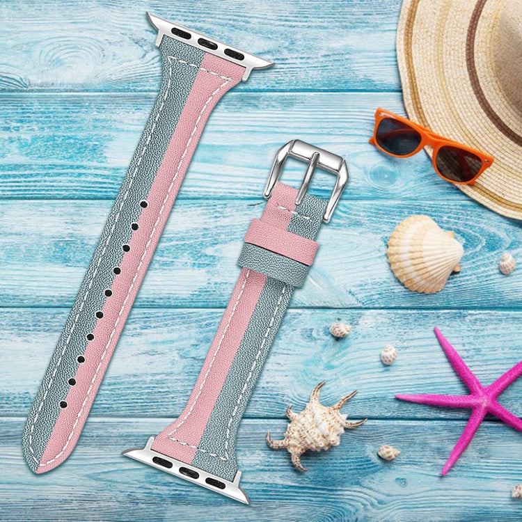 Vildt rart Apple Watch Series 5 44mm Ægte læder Rem - Pink#serie_4