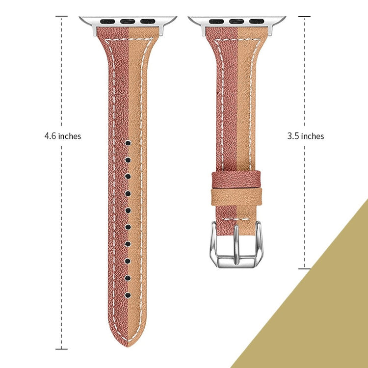 Vildt rart Apple Watch Series 5 44mm Ægte læder Rem - Brun#serie_7